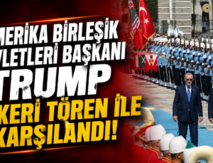 ABD Başkanı Trump Askeri Törenle Karşılandı!